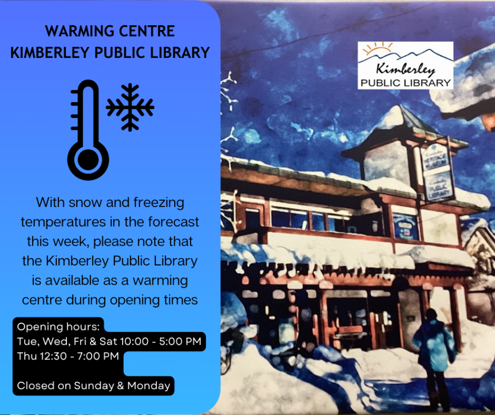 Kimberley Public Library to Act as Warming Centre City of Kimberley